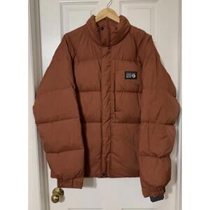 Mountain Hardwear $310 Men’s Large Full-Zip Insulated NEVADAN DOWN JACKET Rust